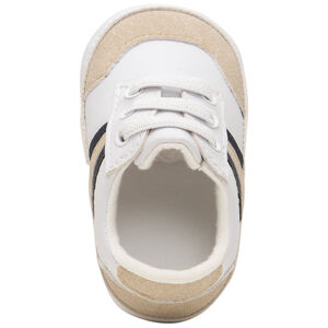 Baskets souples à empiècements et bandes contrastées 