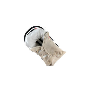 Couverture promenade poils longs Mix & Match - Ivoire 