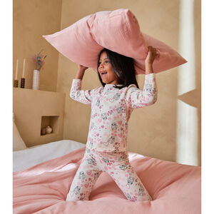 Pyjama 2-delige met lange mouwen voor meisjes met Stitch Disney-print 