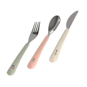 Set van 3 kinderbestekset Happy Fruits Cherry 