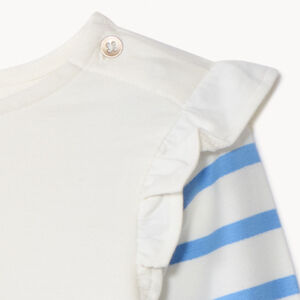 T-shirt met lange mouwen, gestreept, voor babymeisje 