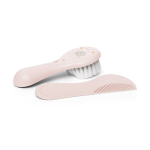Brosse et peigne rose 