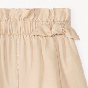 Short en tencel avec nœuds décoratifs pour fille 