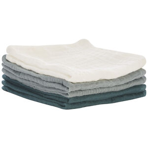 Set van 5 tetra handdoeken 25 x 25 cm 