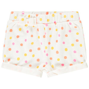 Short en éponge imprimé pois pour bébé fille 