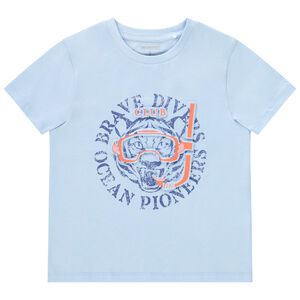 T-shirt manches courtes print en relief tuba garçon 