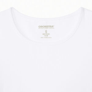 Set van 3 witte effen t-shirts met korte mouwen voor meisjes 