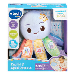 Activiteitsknuffel Lila Lumi Muzikale octopus NL 