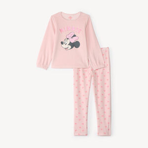Set van 2-delige fluwelen pyjama voor meisjes met Minnie-print. 