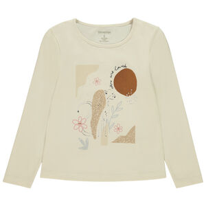 Langarm T-shirt met fantasieprint voor meisjes 