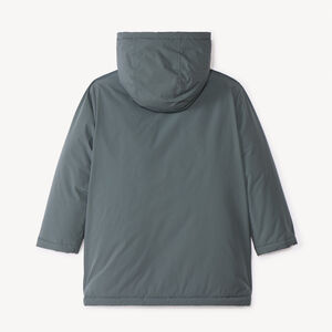 Gewatteerde parka met afneembare kap voor jongens 