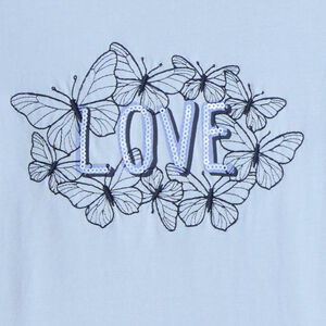 Langarm T-shirt voor meisjes met een fantasieprint van pailletten 