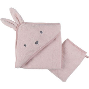 Cape de bain + gant de toilette en éponge 75x75 Rosie 
