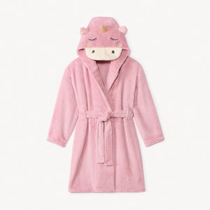Robe de chambre licorne rose en sherpa pour fille  