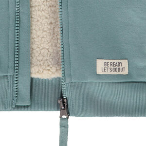 Gilet in fleece gevoerd met sherpa voor jongen 