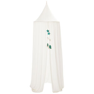 Ciel de lit en gaze de coton - Écru 