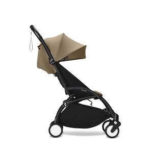 Kinderwagen Stokke® YOYO³ vanaf 6 maanden - Frame zwart/Toffee 