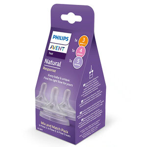 Zuigspeen Natural Response 3.0 Mix&Match Multi-Size Pack 3stks 