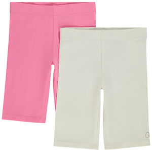 Lot de 2 cyclistes unis pour fille 