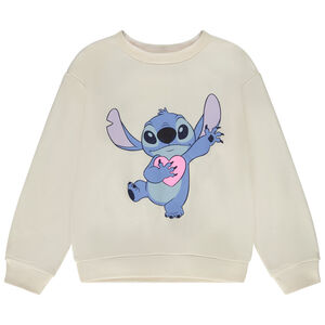 Oversize fleece sweatshirt met Stitch Disney print voor meisjes 