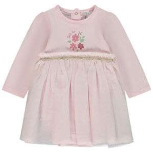 Robe body manches longues à print fantaisie pour bébé fille 