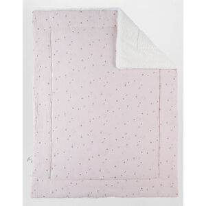 Couverture mousseline & sherpa 75x100cm Colombes du bonheur  