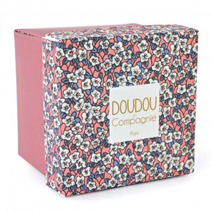 Doudou Faon beige avec mouchoir Boh'Aime 12cm 