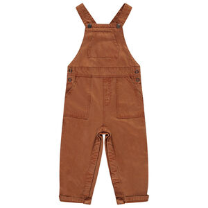 Salopette longue en twill doublé pour bébé garçon 