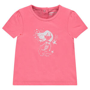 Tee-shirt manches courtes print fantaisie 