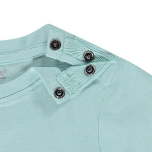 T-shirt en jersey print animal avec message en relief pour bébé garçon 