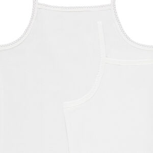 Lot de 2 débardeurs unis en coton print logo 