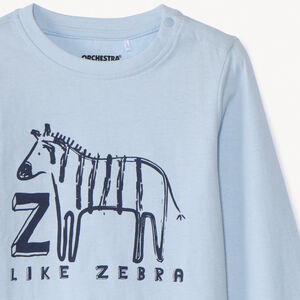 T-shirt met lange mouwen en dierenprint voor babyjongens 