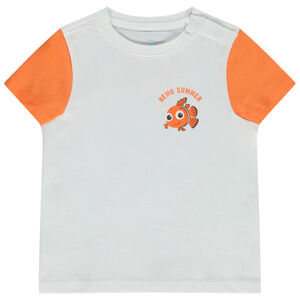 T-shirt met korte raglanmouwen in jersey met Disney Nemo print voor baby jongen 