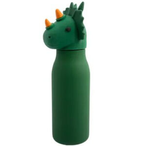 Gourde en inox + paille silicone - Trix - 350 ml 