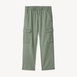Effen cargo broek van canvas voor jongens 