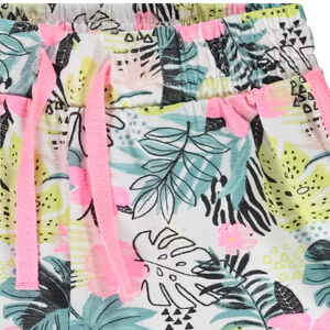 Short in jersey met fantasieprint voor meisjes 