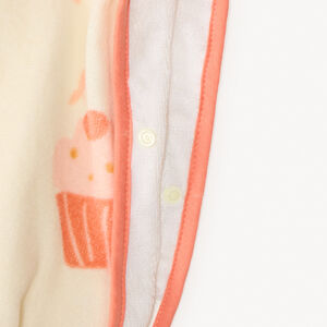 Capuchon de bain met cupcakesprint voor meisjes 