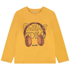 Langarm T-shirt in fantasie jersey voor jongen 