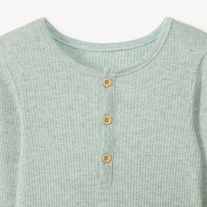 Set van 3 bodies met lange mouwen en tunesische kraag voor babyjongens 