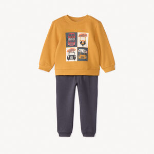 Ensemble jogging en molleton printé pour bébé garçon 