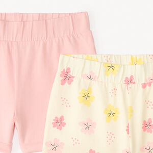 Set van 2 unites jersey shorts + fantasiedruk voor meisjes 
