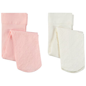 Lot de 2 paires de collants fins fantaisie pour bébé fille 