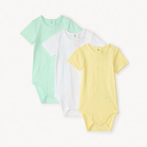 Set van 3 effen kortebloesjes voor jongens. 