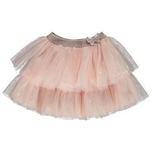 **Rok met ruches in tule met vlinderprint voor baby meisje** 