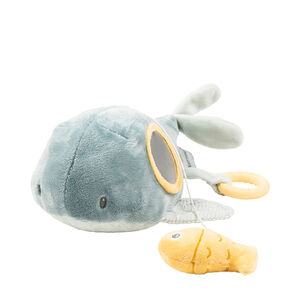 Petite peluche d'activités Sally la baleine 