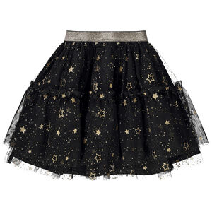 Jupe courte en tulle imprimé étoiles pour bébé fille 