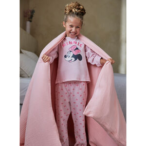 Set van 2-delige fluwelen pyjama voor meisjes met Minnie-print. 