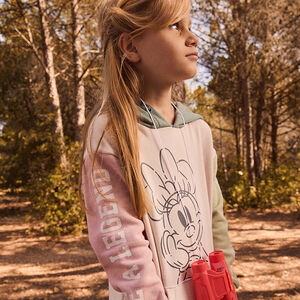 Robe sweat effet color block Minnie Disney pour fille 