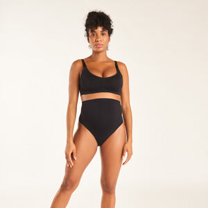 Culotte de grossesse taille haute sans coutures en microfibre 