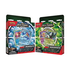 Deck de combat Deluxe Pokémon Palmaval-ex/Miascarade-ex (modèle aléatoire) 